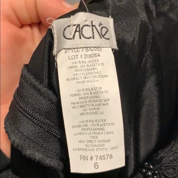 Cache Elegant Black Dress - Picture 7 of 7